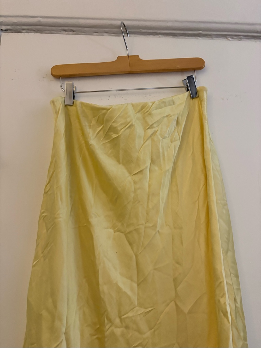 Madewell Pale Yellow Maxi Slip Skirt - Picture 4 of 5